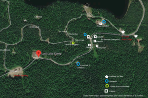 Lost Lake Camp satellite imagery map